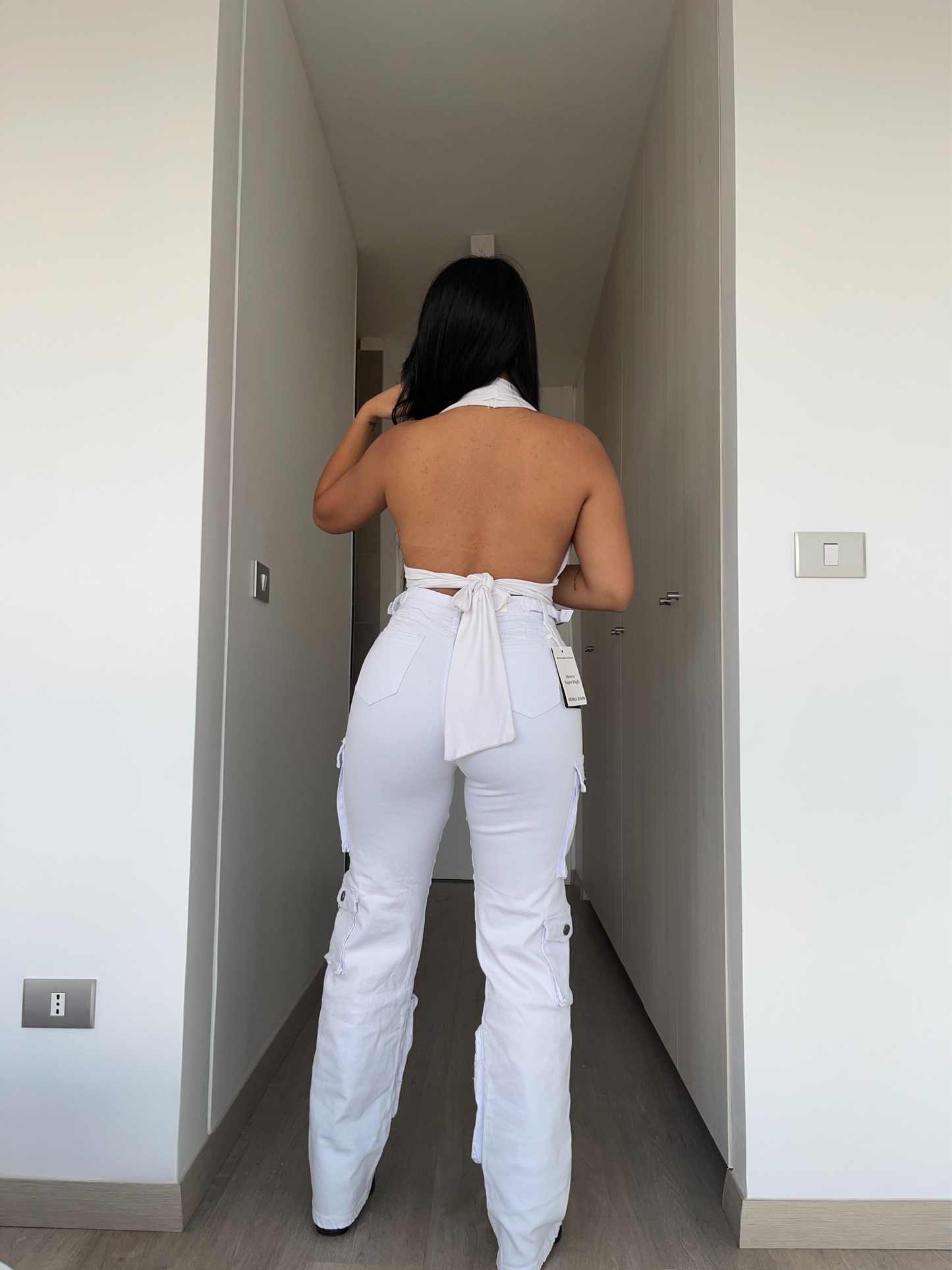 Jeans Cargo White