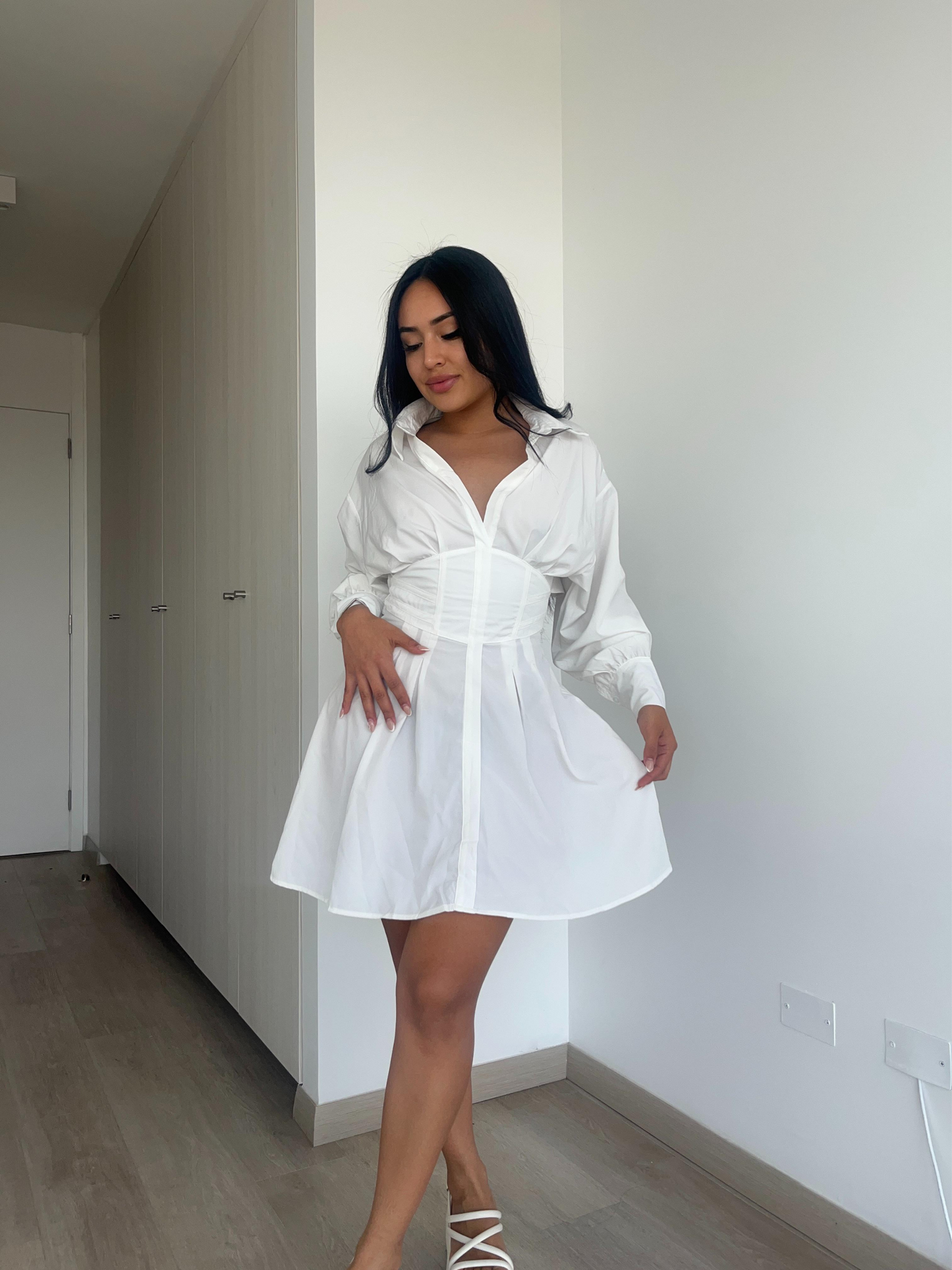 Camisa Vestido Corset