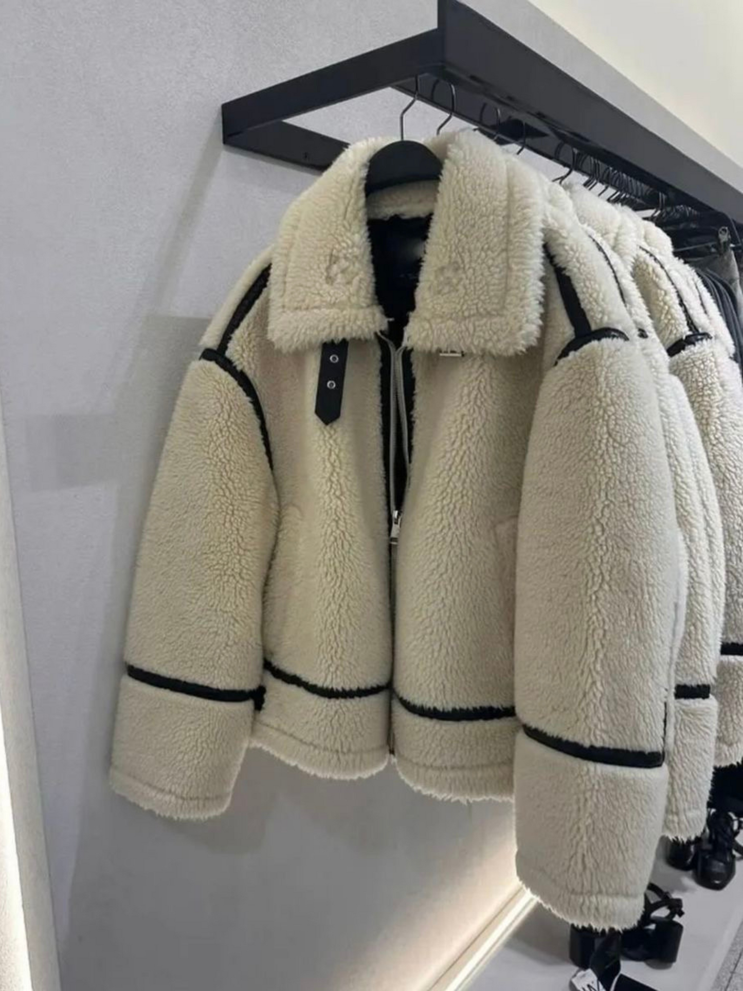 Jacket Teddy dupe Zara