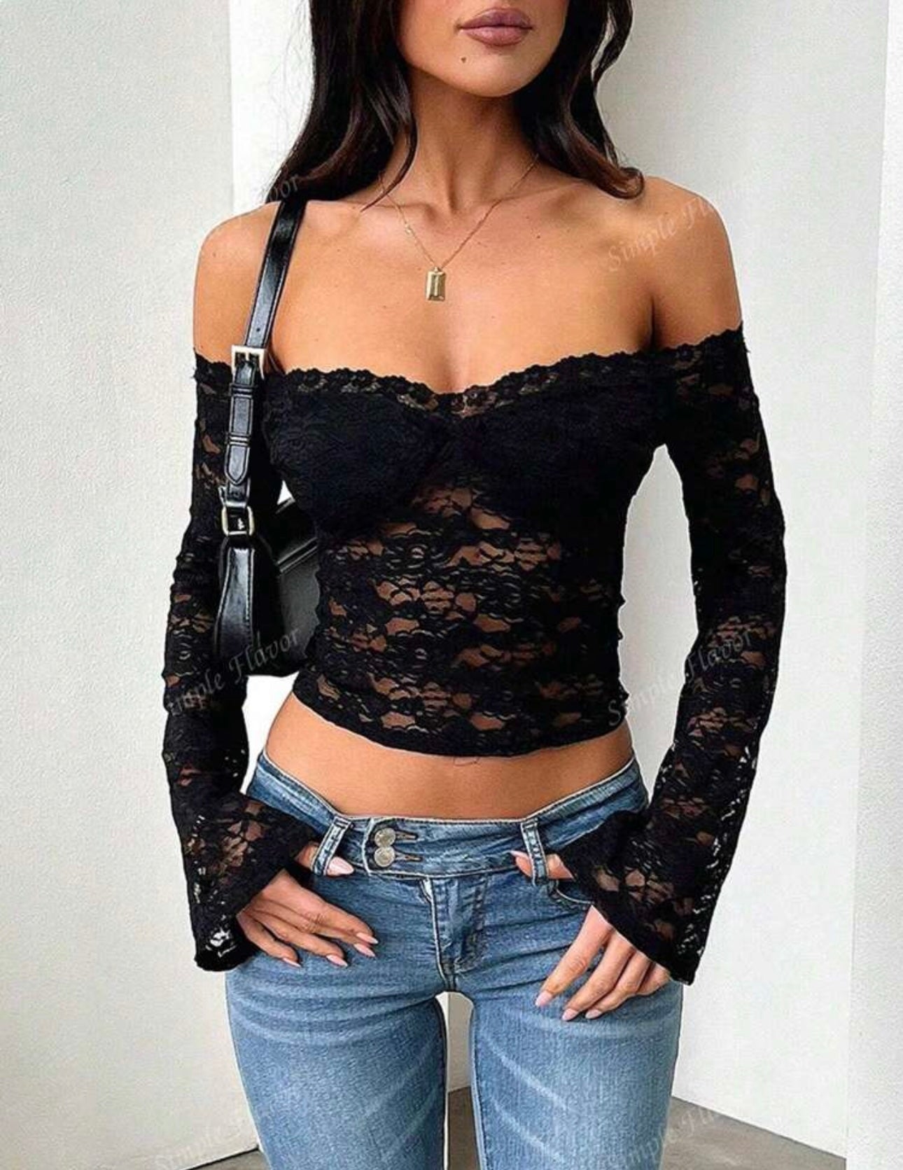 Top encaje con copa